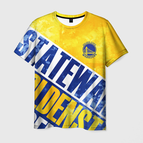 Мужская футболка 3D с принтом Голден Стэйт Уорриорз | Golden State, Warriors в Екатеринбурге, 100% полиэфир | прямой крой, круглый вырез горловины, длина до линии бедер | Тематика изображения на принте: golden state | nba | warriors | баскетбол | голден стэйт | голден стэйт уорриорз | нба | уорриорз
