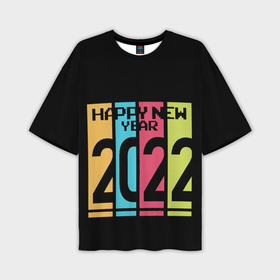 Мужская футболка OVERSIZE 3D с принтом Просто и со вкусом 2022 новый год в Новосибирске,  |  | new year | tiger | год тигра | новый год | праздник | с новым годом | тигр