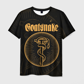 Мужская футболка 3D с принтом Goatsnake , 100% полиэфир | прямой крой, круглый вырез горловины, длина до линии бедер | black age blues | doom metal | flower of disease | goatsnake | группы | змея | метал | музыка | рок