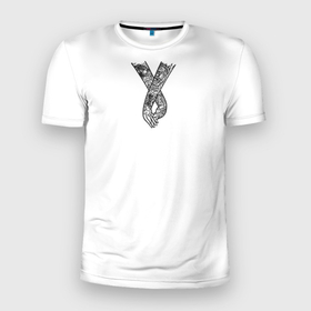 Мужская футболка 3D Slim с принтом ТатуМода в Кировске, 100% полиэстер с улучшенными характеристиками | приталенный силуэт, круглая горловина, широкие плечи, сужается к линии бедра | майка с тату | орел | рок | тату | татуировки