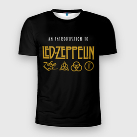 Мужская футболка 3D Slim с принтом An Introduction to Led Zeppelin в Екатеринбурге, 100% полиэстер с улучшенными характеристиками | приталенный силуэт, круглая горловина, широкие плечи, сужается к линии бедра | led | led zep | led zeppelin | ledzep | lz | zoso | альбом | джимми пейдж | джон генри бонэм | джон пол джонс | зосо | лед зепелен | лед зеппелин | ледзепелен | ледзеппелин | роберт плант | рок группа