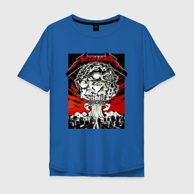 Мужская футболка хлопок Oversize с принтом Metallica   Toronto playbill в Новосибирске, 100% хлопок | свободный крой, круглый ворот, “спинка” длиннее передней части | city | metallica | music | nuclear explosion | playbill | rock | thrash metal | афиша | город | металлика | музыка | рок | ядерный взрыв
