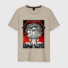 Мужская футболка хлопок с принтом Metallica   Toronto playbill в Курске, 100% хлопок | прямой крой, круглый вырез горловины, длина до линии бедер, слегка спущенное плечо. | city | metallica | music | nuclear explosion | playbill | rock | thrash metal | афиша | город | металлика | музыка | рок | ядерный взрыв