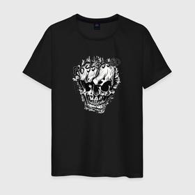 Мужская футболка хлопок с принтом Одержимый в Белгороде, 100% хлопок | прямой крой, круглый вырез горловины, длина до линии бедер, слегка спущенное плечо. | демон | дъявол | зло | зомби | монстр | страшный | хоррор