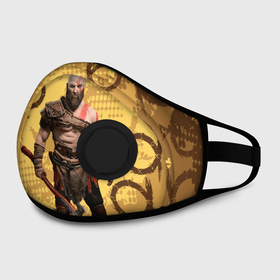 Маска из неопрена с принтом God of War Kratos  Год оф Вар Кратос. в городе Новоалтайск, неопрен 100% | Форма огибающая нос. Резинки для ушей с дополнительной резинкой на затылке. Клапан для выдоха для активного дыхания при занятиях спортом. Эластичный материал маски и окантовки для лучшего растяжения и прилегания маски.  | Тематика изображения на принте: ascension | betrayal | chains of olympus | cratos | ghost of sparta | god of war | hack and slash | kratos | logo | бог войны | год ов вар | год оф вар | игра | кратос | лого | логотип | эмблема