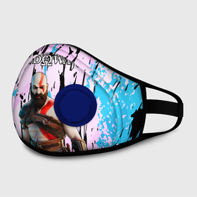 Маска из неопрена с принтом God of War Бог войны. в городе Новоалтайск, неопрен 100% | Форма огибающая нос. Резинки для ушей с дополнительной резинкой на затылке. Клапан для выдоха для активного дыхания при занятиях спортом. Эластичный материал маски и окантовки для лучшего растяжения и прилегания маски.  | Тематика изображения на принте: ascension | betrayal | chains of olympus | cratos | ghost of sparta | god of war | hack and slash | kratos | logo | бог войны | год ов вар | год оф вар | игра | кратос | лого | логотип | эмблема