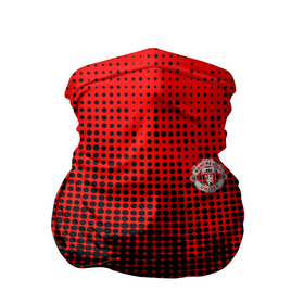 Бандана-труба 3D с принтом MU red black в Екатеринбурге, 100% полиэстер, ткань с особыми свойствами — Activecool | плотность 150‒180 г/м2; хорошо тянется, но сохраняет форму | manchester | manchester united | mu | old trafford | red devils | англия | апл | красные дьяволы | манчестер | манчестер юнайтед | премьер лига | роналду | футбол
