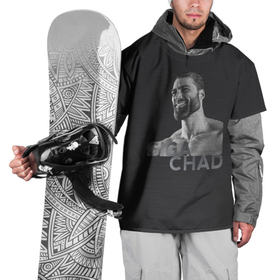 Накидка на куртку 3D с принтом Giga Chad , 100% полиэстер |  | chad | gachi | giga | giga chad | gigachad | man | mem | meme | гачи | гига чад | гигачад | мем | мужик | мужчина | мускулы | мышцы | подбородок