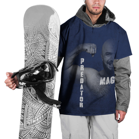 Накидка на куртку 3D с принтом Мага predator в Кировске, 100% полиэстер |  | имя | лицо | магомед | надпись | рука | улыбка