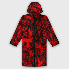 Дождевик унисекс 3D с принтом LA CASA DE PAPEL RED CODE PATTERN в городе Новоалтайск,  |  | bella ciao | berlin | bum bum ciao | dali | la casa de papel | money heist | nairobi | netflix | professor | resisten | somos la resistencia | tokyo | белла чао | берлин | бум бум чао | бумажный дом | дали | лиссабон | маска дали | наироби |