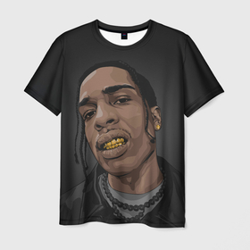 Мужская футболка 3D с принтом Дерзкий ASAP , 100% полиэфир | прямой крой, круглый вырез горловины, длина до линии бедер | asap rocky | hip hop | rap | rep | асап роки | исполнители | исполнитель | музыка | реп