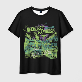 Мужская футболка 3D с принтом Recless paradise , 100% полиэфир | прямой крой, круглый вырез горловины, длина до линии бедер | Тематика изображения на принте: alternative | billy talent | metall | music | rock | альтернатива | билли талент | билли талэнт | металл | музыка | рок