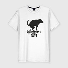 Мужская футболка хлопок Slim с принтом Bloodhound gang Dog в Санкт-Петербурге, 92% хлопок, 8% лайкра | приталенный силуэт, круглый вырез ворота, длина до линии бедра, короткий рукав | 