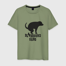 Мужская футболка хлопок с принтом Bloodhound gang Dog в Курске, 100% хлопок | прямой крой, круглый вырез горловины, длина до линии бедер, слегка спущенное плечо. | 