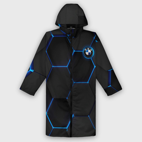 Дождевик унисекс 3D с принтом BMW blue neon theme в городе Новоалтайск,  |  | bmw | авто | автобренды | автомобиль | автомобильные | бмв | германия | легенда | машина | неон