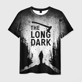 Мужская футболка 3D с принтом The Long Dark игра в Тюмени, 100% полиэфир | прямой крой, круглый вырез горловины, длина до линии бедер | the long dark | выживание | выживший | долгая тьма | зима | игры | лес | топор