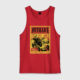Мужская майка хлопок с принтом Metallica   Iowa Speedway playbill в Белгороде, 100% хлопок |  | car | death | group | hard rock | hype | metallica | music | skull | speed | thrash metal | usa | группа | металлика | музыка | скорость | сша | тяжёлый рок | череп