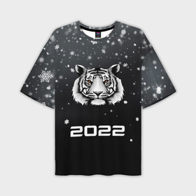 Мужская футболка OVERSIZE 3D с принтом Новогодний тигр символ 2022. в Санкт-Петербурге,  |  | 2022 | merry christmas | год тигра | зима близко | нг | новогодний | новогодний тигр | новогодняя символика | новый год | новый год 2022 | рождество | символ 2022 года | снег | снежинки | тигр