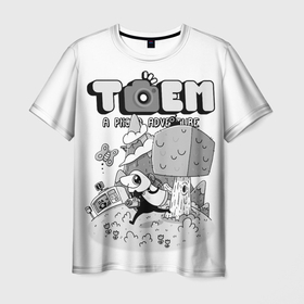 Мужская футболка 3D с принтом TOEM A PHOTO ADVENTURE в Кировске, 100% полиэфир | прямой крой, круглый вырез горловины, длина до линии бедер | a photo adventure | toem | гемерские | игры | приключения | фото | фотограф