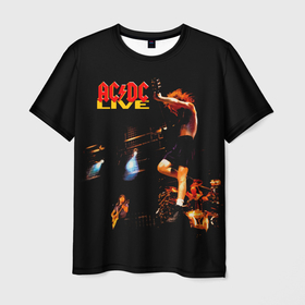 Мужская футболка 3D с принтом AC DC Live , 100% полиэфир | прямой крой, круглый вырез горловины, длина до линии бедер | ac dc | acdc | angus young | австралийская | альбом | ангус янг | ас дс | асдс | блюз | крис слэйд | метал | молния | музыка | певец | рок группа | рокнролл | стиви янг | хард | хардрок | эксл роуз