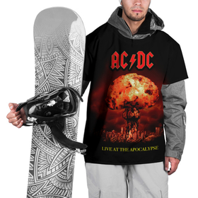 Накидка на куртку 3D с принтом Live at the Apocalypse   AC DC , 100% полиэстер |  | ac dc | acdc | angus young | австралийская | альбом | ангус янг | ас дс | асдс | блюз | крис слэйд | метал | молния | музыка | певец | рок группа | рокнролл | стиви янг | хард | хардрок | эксл роуз