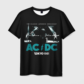 Мужская футболка 3D с принтом Tokyo 1981   AC DC в Кировске, 100% полиэфир | прямой крой, круглый вырез горловины, длина до линии бедер | Тематика изображения на принте: ac dc | acdc | angus young | австралийская | альбом | ангус янг | ас дс | асдс | блюз | крис слэйд | метал | молния | музыка | певец | рок группа | рокнролл | стиви янг | хард | хардрок | эксл роуз