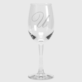 Бокал для вина с принтом Инициал И ,  |  | Тематика изображения на принте: алфавит | буква | имя | инициал | кириллица