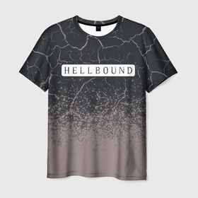 Мужская футболка 3D с принтом HELLBOUND   Paint , 100% полиэфир | прямой крой, круглый вырез горловины, длина до линии бедер | bound | hell | hellbound | netflix | series | ада | зов | корейский | краска | культура | монстры | поп | сериал | сериалы | спрей