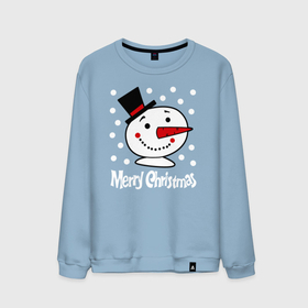 Мужской свитшот хлопок с принтом Merry Christmas снеговик в цилиндре в Белгороде, 100% хлопок |  | carrot | merry christmas | new year | smile | snow | snowman | winter | зима | морковка | новый год | снег | снеговик | счастливого рождества | улыбка