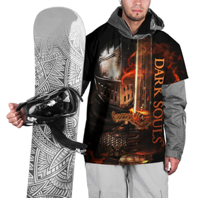 Накидка на куртку 3D с принтом Dark Souls   The Ashen One в Санкт-Петербурге, 100% полиэстер |  | dark souls | games | praise the sun | the ashen one | игры | компьютерные игры | негорящий | неоплимый | рыцарь | тёмные души