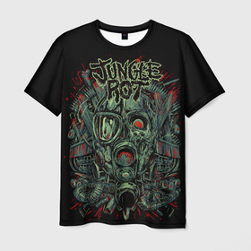 Мужская футболка 3D с принтом Jungle Rot , 100% полиэфир | прямой крой, круглый вырез горловины, длина до линии бедер | jungle rot | грувметал | группы | дэтметал | метал | музыка | рок | трэшметал