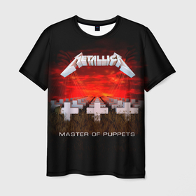 Мужская футболка 3D с принтом Master of Puppets   Metallica , 100% полиэфир | прямой крой, круглый вырез горловины, длина до линии бедер | hard | heavy | james hetfield | kirk hammett | lars ulrich | metallica | music | robert trujillo | rock band | thrash | thrashmetal | джеймс хэтфилд | кирк хэмметт | ларс ульрих | метал | металика | металлика | музыка | роберт трухильо | рок группа | трэш