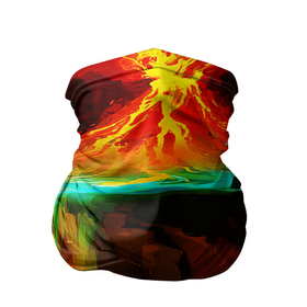 Бандана-труба 3D с принтом Кратер Вулкана в Новосибирске, 100% полиэстер, ткань с особыми свойствами — Activecool | плотность 150‒180 г/м2; хорошо тянется, но сохраняет форму | vulcan | вулкан ла пальма | гнев земли | жерло вулкана | извержение вулкана | катаклизмы | катастрофа | магма | стихия