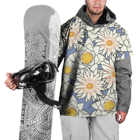 Накидка на куртку 3D с принтом Растение (Ромашки) в Курске, 100% полиэстер |  | природа | растение | рисунок | ромашки | текстура | цветы