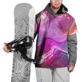 Накидка на куртку 3D с принтом Акварельные Волны в Курске, 100% полиэстер |  | Тематика изображения на принте: абстракция | акварель | волны | масло | текстура