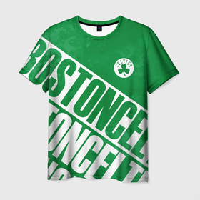Мужская футболка 3D с принтом Бостон Селтикс, Boston Celtics в Екатеринбурге, 100% полиэфир | прямой крой, круглый вырез горловины, длина до линии бедер | boston | boston celtics | celtics | nba | баскетбол | бостон | бостон селтикс | нба | селтикс