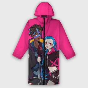 Дождевик унисекс 3D с принтом Ekko and Jinx в городе Новоалтайск,  |  | arcane | jinx | league of legends | lol | moba | аркейн | джинкс | жинкс | лига легенд | лол | моба