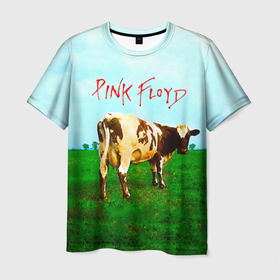 Мужская футболка 3D с принтом Atom Heart Mother   Pink Floyd в Тюмени, 100% полиэфир | прямой крой, круглый вырез горловины, длина до линии бедер | pink floyd | pinkfloyd | альбом | арт | артрок | дэвид гилмор | пинк флойд | пинкфлойд | прогрессивный | психоделический | ричард райт | роджер уотерс | рок группа | сид барретт | симфонический | спэйс | эйсид