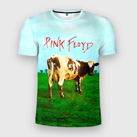 Мужская футболка 3D Slim с принтом Atom Heart Mother   Pink Floyd в Белгороде, 100% полиэстер с улучшенными характеристиками | приталенный силуэт, круглая горловина, широкие плечи, сужается к линии бедра | pink floyd | pinkfloyd | альбом | арт | артрок | дэвид гилмор | пинк флойд | пинкфлойд | прогрессивный | психоделический | ричард райт | роджер уотерс | рок группа | сид барретт | симфонический | спэйс | эйсид