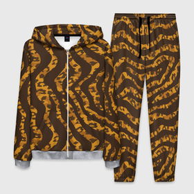 Мужской костюм 3D с принтом Шкура тигра леопарда гибрид в Екатеринбурге, 100% полиэстер | Манжеты и пояс оформлены тканевой резинкой, двухслойный капюшон со шнурком для регулировки, карманы спереди | leopard | tiger | восточный тигр | гибрид | год тигра | кошка | леопард | тигр | тигренок | хищник