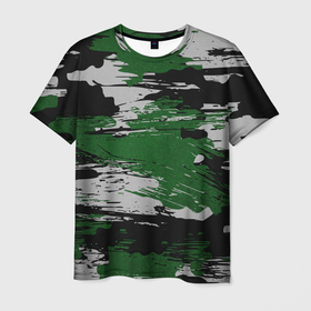 Мужская футболка 3D с принтом Green Paint Splash в Курске, 100% полиэфир | прямой крой, круглый вырез горловины, длина до линии бедер | 23 февраля | абстракция | акварель | армия | военные | зеленая | зеленые | зеленый | камуфляж | краски | милитари | на каждый день | хаки