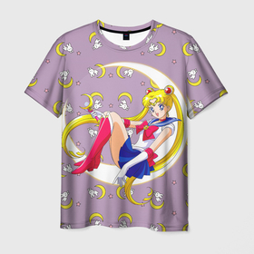 Мужская футболка 3D с принтом Sailor Moon | Usagi в Курске, 100% полиэфир | прямой крой, круглый вырез горловины, длина до линии бедер | sailor moon | sailor moon usagi | usagi | сэйлор мун | сэйлор мун усаги | усаги