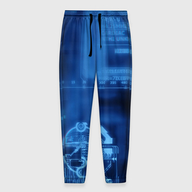 Мужские брюки 3D с принтом Расчетный в Курске, 100% полиэстер | манжеты по низу, эластичный пояс регулируется шнурком, по бокам два кармана без застежек, внутренняя часть кармана из мелкой сетки | модный шмот | новинки | расчетный | расчетный стиль | синий | синий принт | синяя тема
