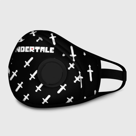 Маска из неопрена с принтом UNDERTALE LOGO | СРАЖЕНИЕ, МЕЧИ в Екатеринбурге, неопрен 100% | Форма огибающая нос. Резинки для ушей с дополнительной резинкой на затылке. Клапан для выдоха для активного дыхания при занятиях спортом. Эластичный материал маски и окантовки для лучшего растяжения и прилегания маски.  | asriel dreemurr | chara | frisk | gaster blaster | heart | sans | undertale | азриэль дримурр | андертейл | гастер | меттатон | санс | сердце | фриск | чара