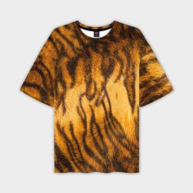Мужская футболка OVERSIZE 3D с принтом Шкура тигра 2022 ,  |  | Тематика изображения на принте: 2022 | год тигра | новый год | новый год 2022 | символ года | тигр | тигренок | тигрица | тигры