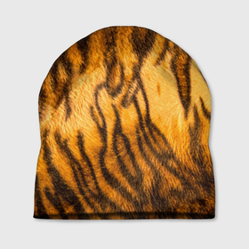 Шапка 3D с принтом Шкура тигра 2022 в Тюмени, 100% полиэстер | универсальный размер, печать по всей поверхности изделия | 2022 | год тигра | новый год | новый год 2022 | символ года | тигр | тигренок | тигрица | тигры