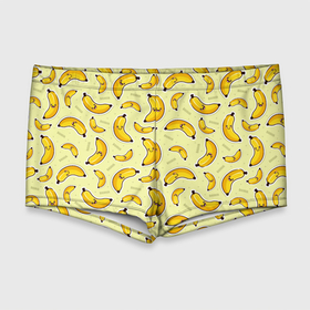 Мужские купальные плавки 3D с принтом Банановый Бум , Полиэстер 85%, Спандекс 15% |  | банан | банановый | бананы | паттерн | прикол | фрукты