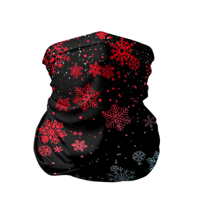 Бандана-труба 3D с принтом НЕОНОВЫЕ СНЕЖИНКИ НОВЫЙ ГОД 2022 в Санкт-Петербурге, 100% полиэстер, ткань с особыми свойствами — Activecool | плотность 150‒180 г/м2; хорошо тянется, но сохраняет форму | 2022 | beast | merry christmas | new year | red bow | santa hat | snow | tiger | winter | winter is coming | year of the tiger | год тигра | дед мороз | животные | звери | зверь | зима | зима 2022 | зима близко | новог | новогодни