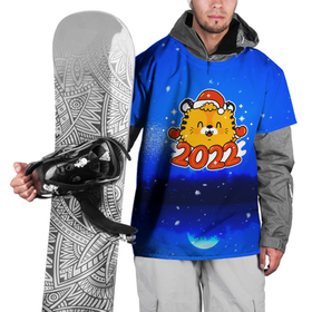 Накидка на куртку 3D с принтом Год тигра 2022 Ночной закат. в Санкт-Петербурге, 100% полиэстер |  | 2022 | merry christmas | год тигра | зима близко | нг | новогодний | новогодний тигр | новогодняя символика | новый год | новый год 2022 | рождество | символ 2022 года | снег | снежинки | тигр