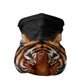 Бандана-труба 3D с принтом Реалистичный тигр | Realistic Tiger в Санкт-Петербурге, 100% полиэстер, ткань с особыми свойствами — Activecool | плотность 150‒180 г/м2; хорошо тянется, но сохраняет форму | Тематика изображения на принте: tiger | восточный тигр | год тигра | голова | кошка | тигр | тигренок | хищник
